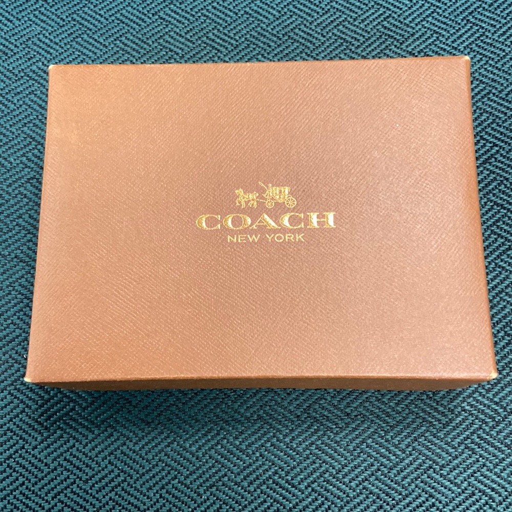 Leather coach wallet
